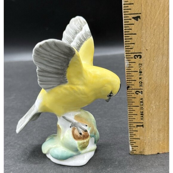 Vintage Crown Staffordshire American Goldfinch, Barbara Linley Adams, Signed - Picture 6 of 7